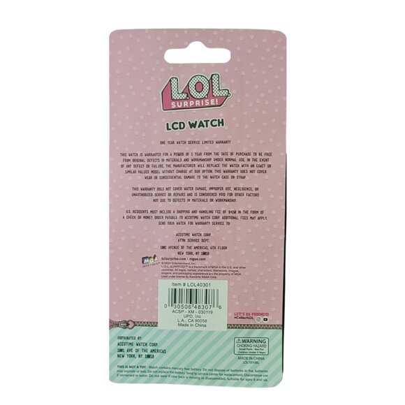 L.O.L Surprise Girls Watch Pink Band Lcd Watch LOL - Picture 3 of 3
